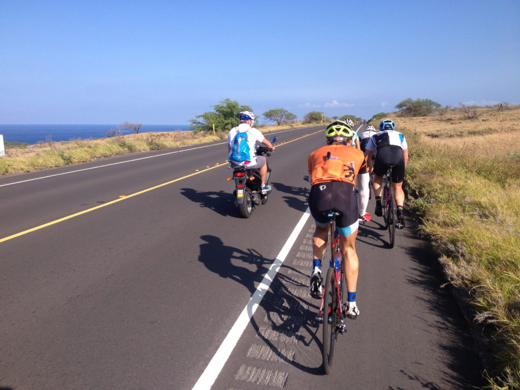 Purplepatch Kona Camp - cycling up to Hawi