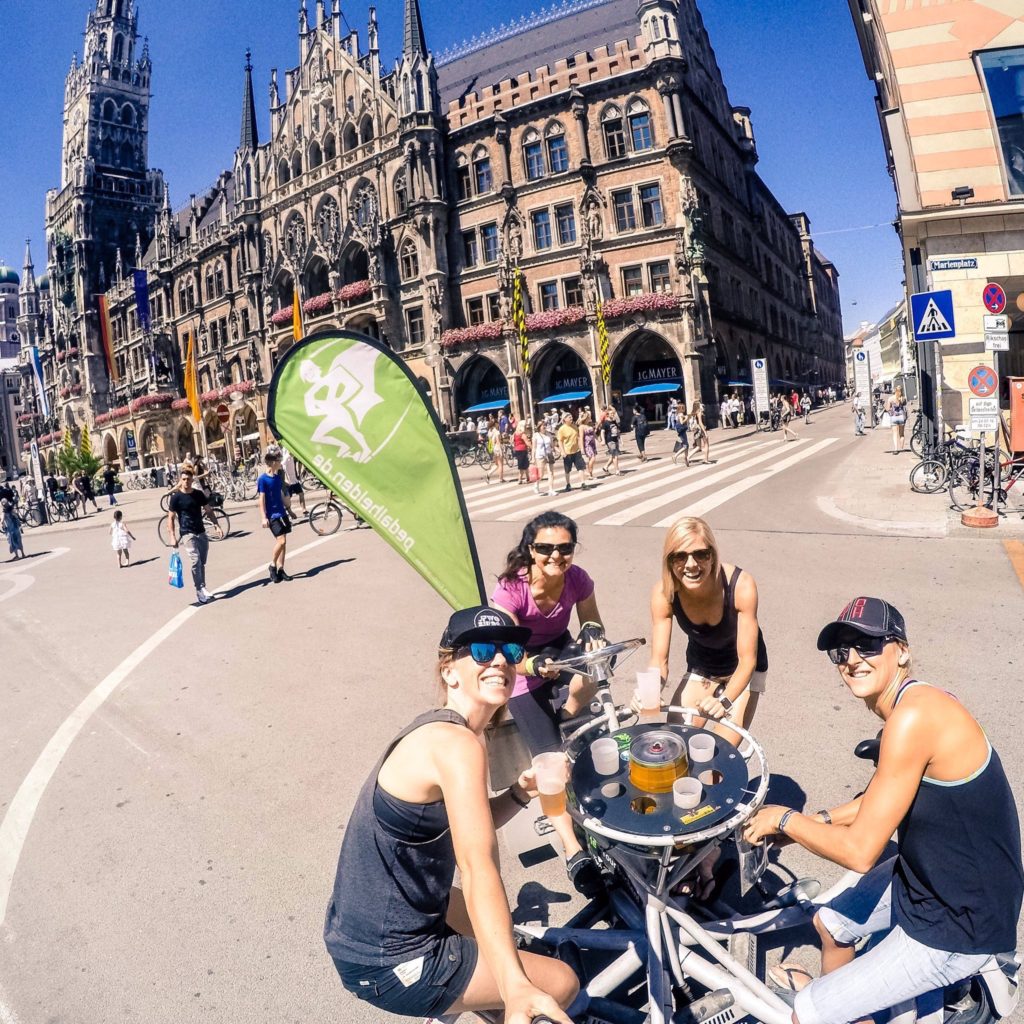Beers and Bikes in Munich! (It's training / recovery right??) - pic Stef Hanson